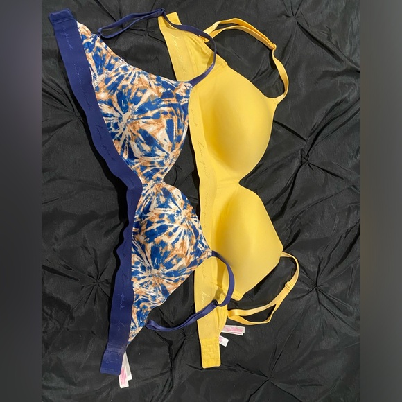 2 PINK 34DD Bras - Picture 1 of 9